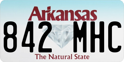 AR license plate 842MHC
