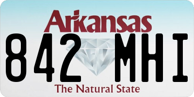 AR license plate 842MHI