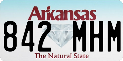 AR license plate 842MHM