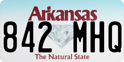 AR license plate 842MHQ