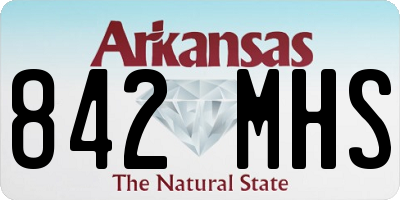 AR license plate 842MHS