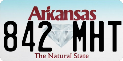 AR license plate 842MHT