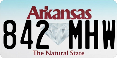 AR license plate 842MHW