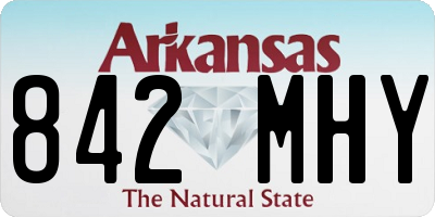 AR license plate 842MHY