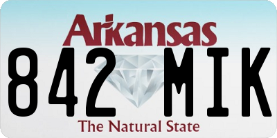 AR license plate 842MIK