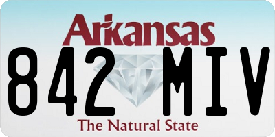 AR license plate 842MIV