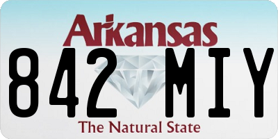 AR license plate 842MIY