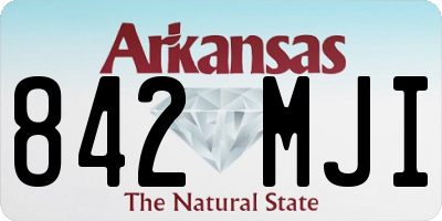 AR license plate 842MJI
