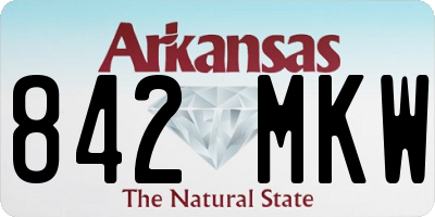 AR license plate 842MKW