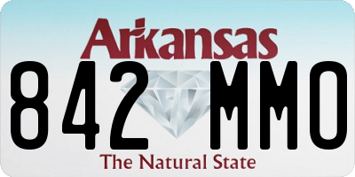 AR license plate 842MMO