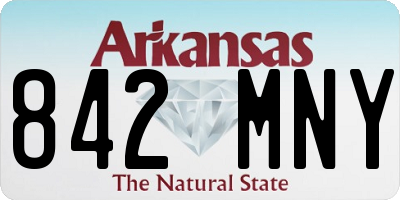 AR license plate 842MNY