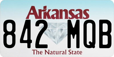 AR license plate 842MQB