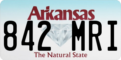 AR license plate 842MRI
