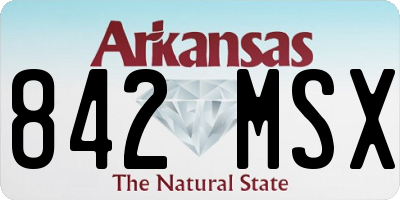 AR license plate 842MSX
