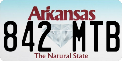 AR license plate 842MTB