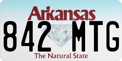 AR license plate 842MTG