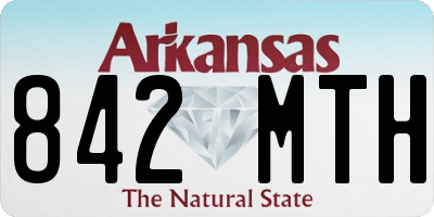 AR license plate 842MTH
