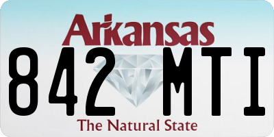 AR license plate 842MTI