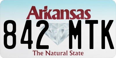 AR license plate 842MTK