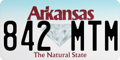 AR license plate 842MTM