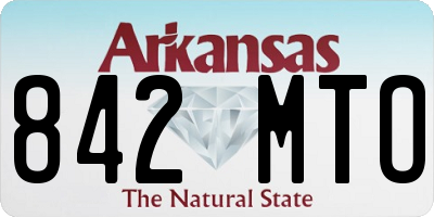 AR license plate 842MTO
