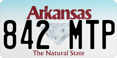 AR license plate 842MTP