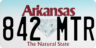AR license plate 842MTR