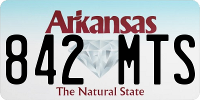 AR license plate 842MTS