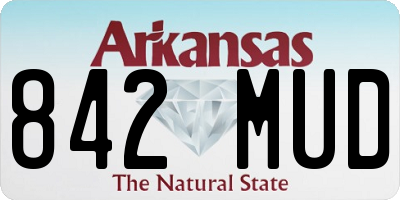 AR license plate 842MUD