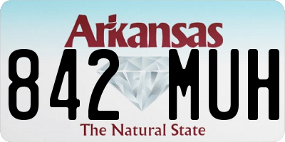 AR license plate 842MUH