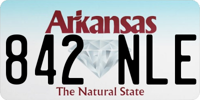 AR license plate 842NLE
