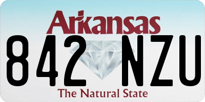 AR license plate 842NZU