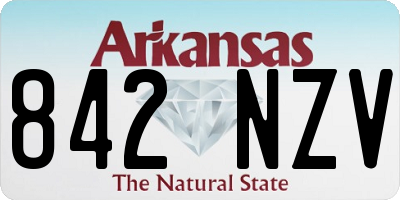 AR license plate 842NZV