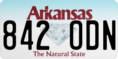 AR license plate 842ODN