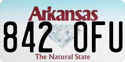 AR license plate 842OFU