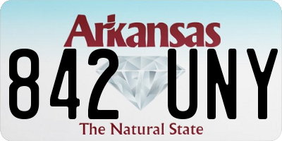 AR license plate 842UNY