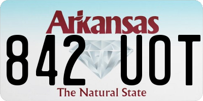 AR license plate 842UOT