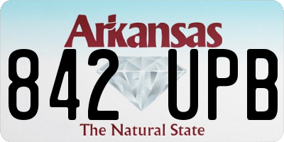 AR license plate 842UPB
