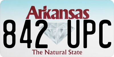AR license plate 842UPC