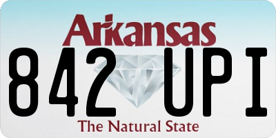 AR license plate 842UPI