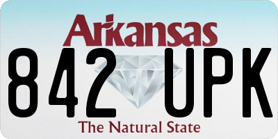 AR license plate 842UPK
