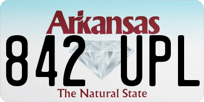 AR license plate 842UPL