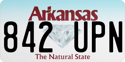 AR license plate 842UPN