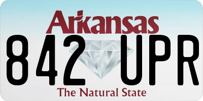 AR license plate 842UPR