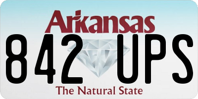 AR license plate 842UPS