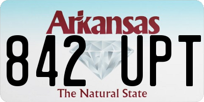 AR license plate 842UPT