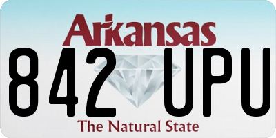 AR license plate 842UPU