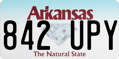 AR license plate 842UPY