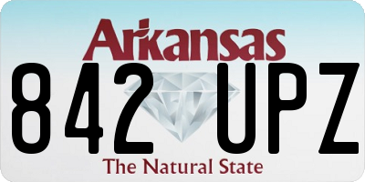 AR license plate 842UPZ