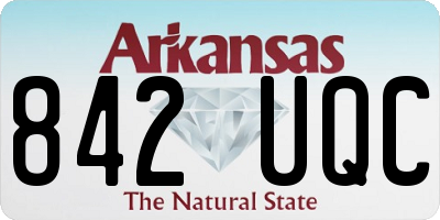 AR license plate 842UQC